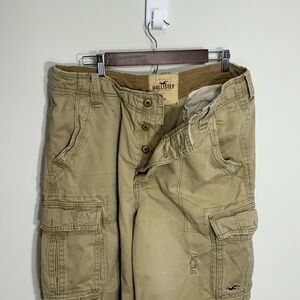 Hollister Khaki Cargo Shorts